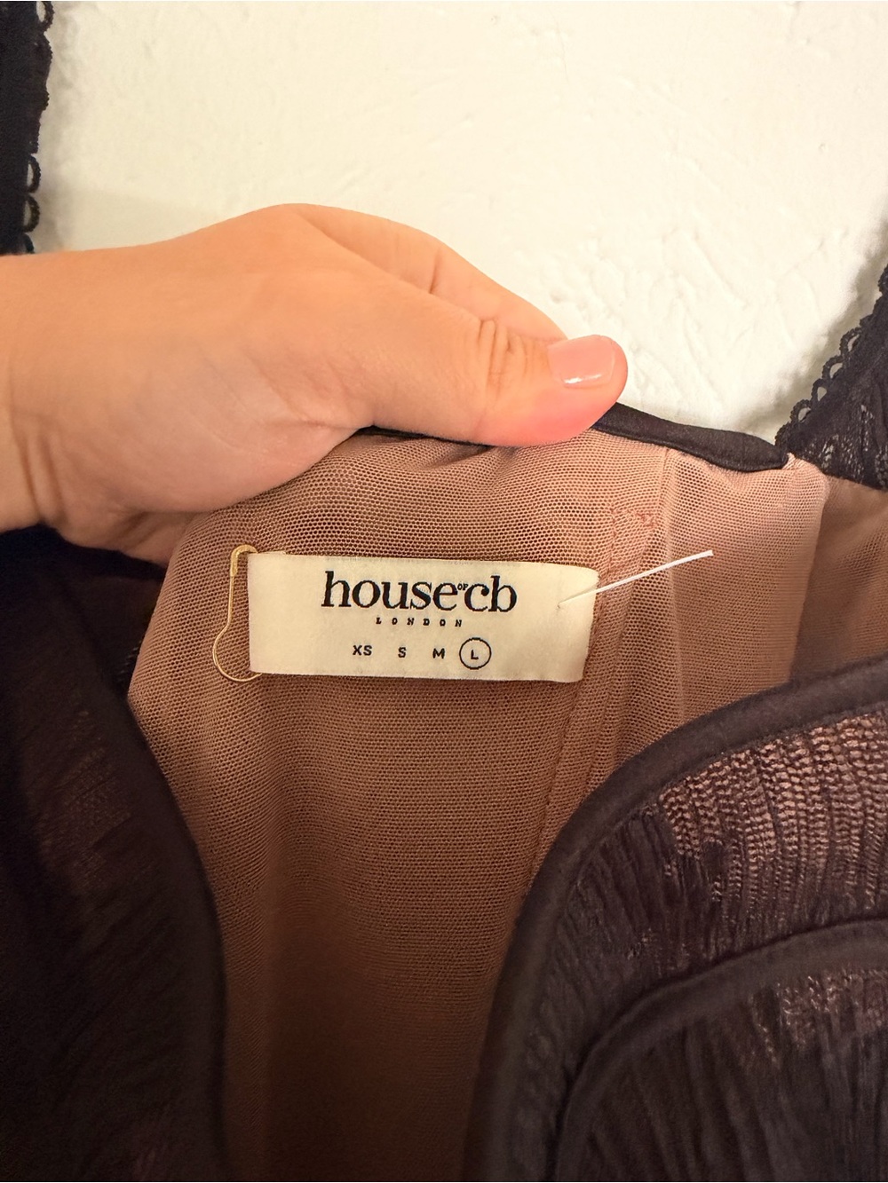 House of CB 'Delilah' dress Black Large - Picture 8 of 9